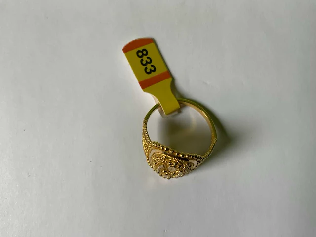 20 krt geelgouden ring - afbeelding 4 van  4