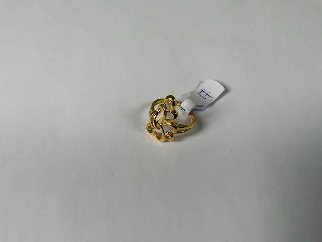 20 krt geelgouden ring - afbeelding 1 van  3