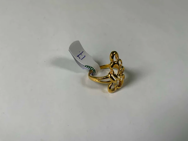 20 krt geelgouden ring - afbeelding 2 van  3