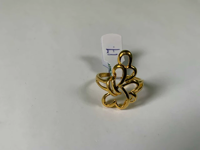 20 krt geelgouden ring - afbeelding 3 van  3