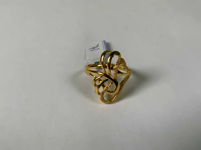 20 krt geelgouden ring - afbeelding 3 van  4