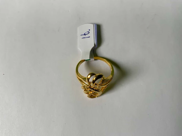 20 krt geelgouden ring - afbeelding 4 van  4