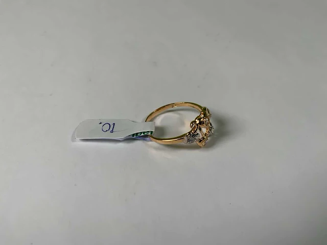20 krt geelgouden ring - afbeelding 2 van  4