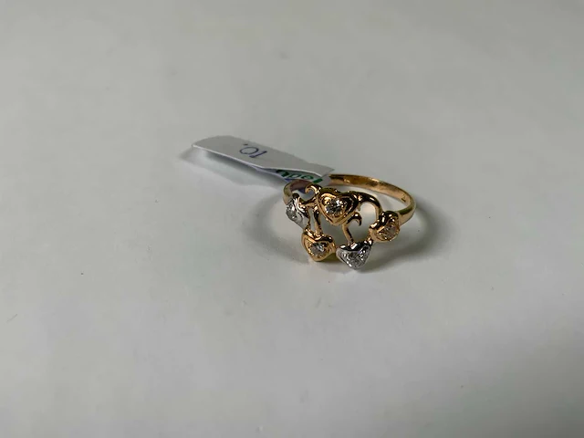 20 krt geelgouden ring - afbeelding 3 van  4