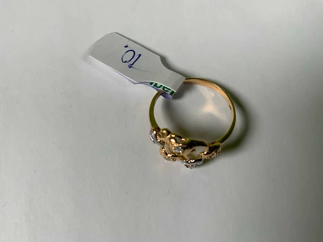 20 krt geelgouden ring - afbeelding 4 van  4