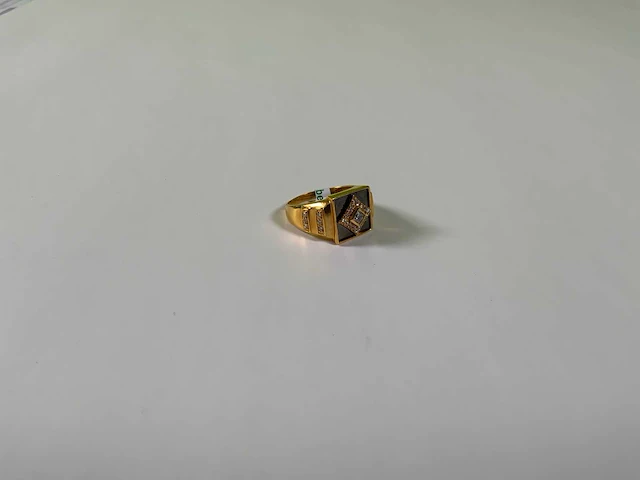 20 krt geelgouden ring - afbeelding 2 van  4