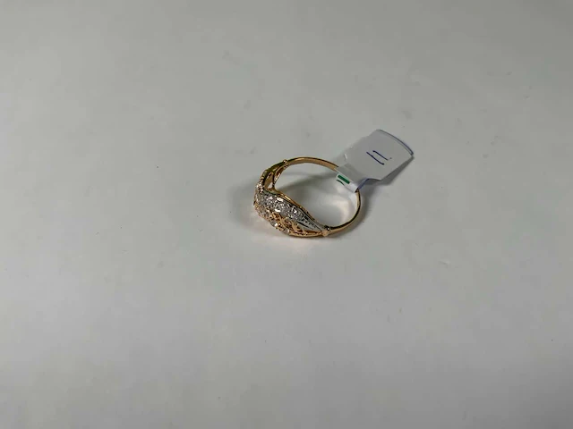 20 krt geelgouden ring - afbeelding 1 van  4