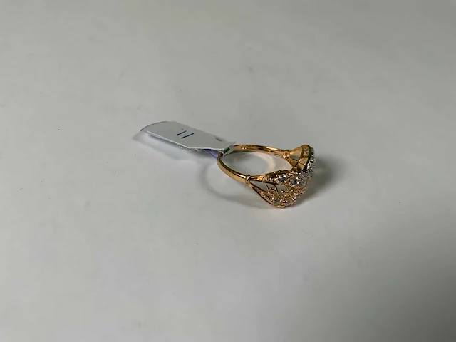 20 krt geelgouden ring - afbeelding 2 van  4