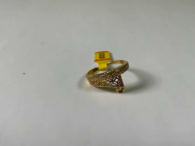 20 krt geelgouden ring - afbeelding 3 van  5