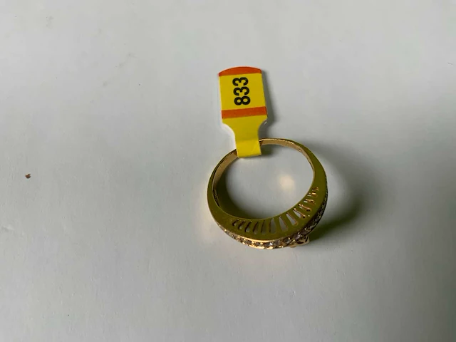 20 krt geelgouden ring - afbeelding 4 van  5