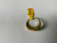 20 krt geelgouden ring - afbeelding 4 van  5