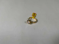 20 krt geelgouden ring - afbeelding 1 van  3