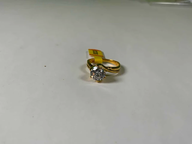20 krt geelgouden ring - afbeelding 3 van  3
