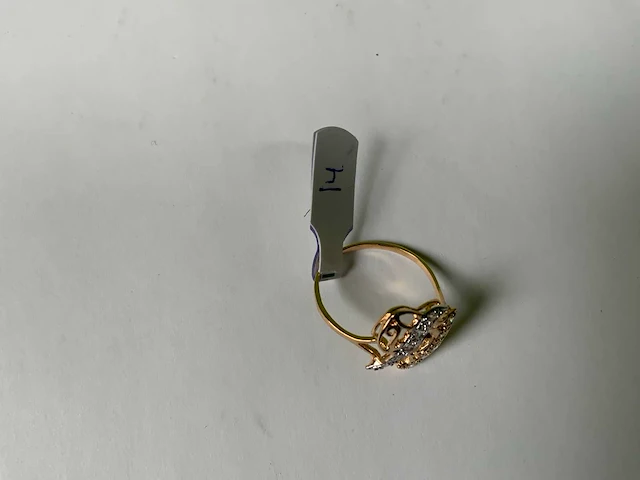 20 krt geelgouden ring - afbeelding 4 van  4