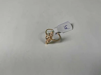 20 krt geelgouden ring - afbeelding 1 van  2