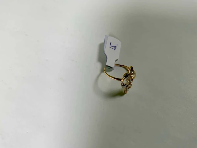 20 krt geelgouden ring - afbeelding 2 van  2