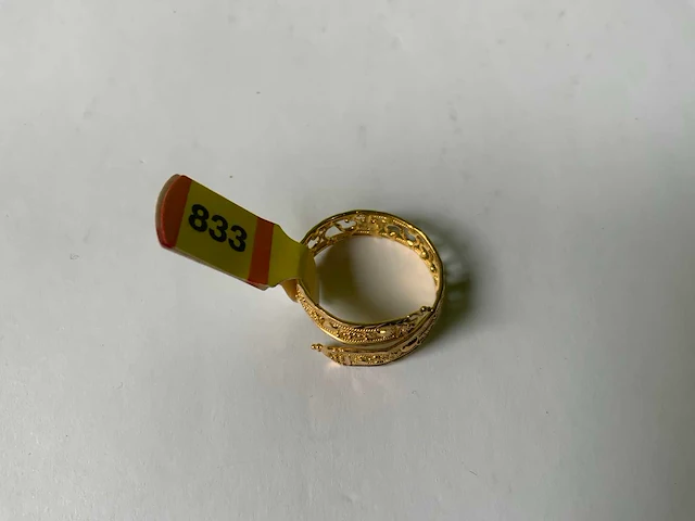 20 krt geelgouden ring - afbeelding 4 van  4
