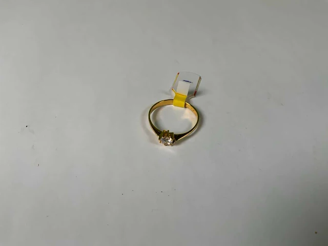 20 krt geelgouden ring - afbeelding 1 van  4