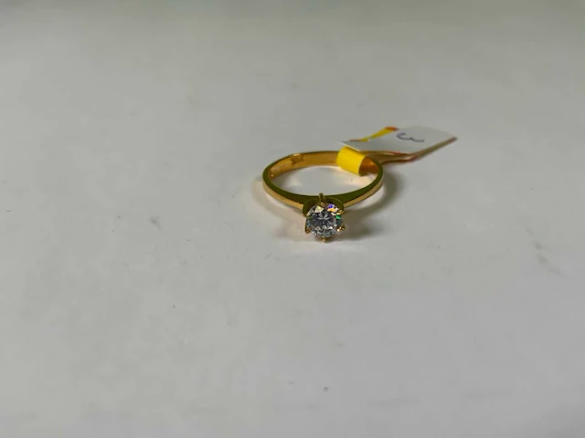 20 krt geelgouden ring - afbeelding 4 van  5