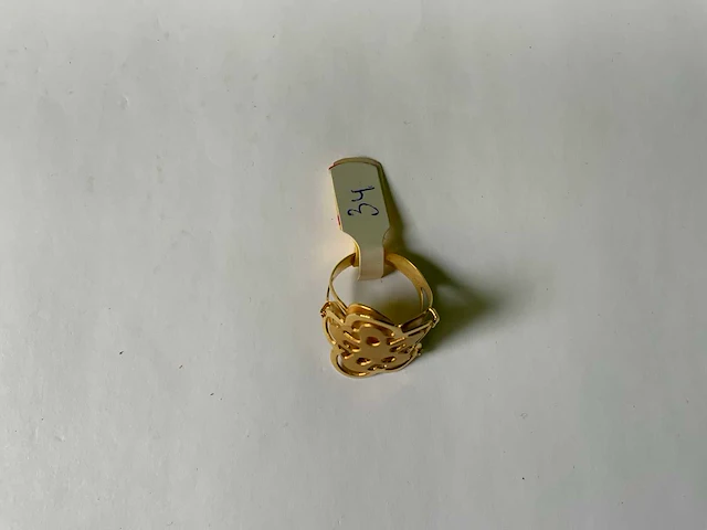 20 krt geelgouden ring - afbeelding 3 van  3