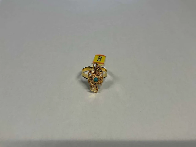 20 krt geelgouden ring - afbeelding 1 van  3