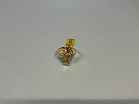 20 krt geelgouden ring - afbeelding 1 van  3