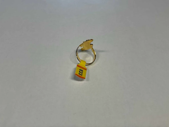 20 krt geelgouden ring - afbeelding 2 van  3