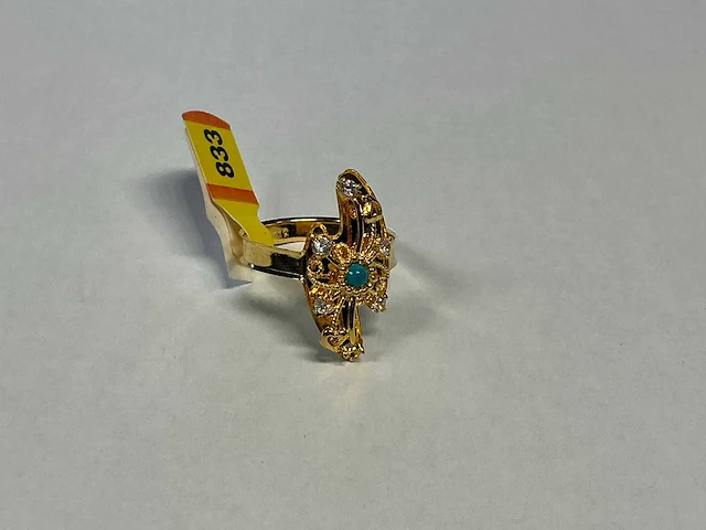 20 krt geelgouden ring - afbeelding 3 van  3