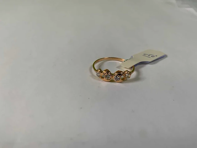 20 krt rosegoud ring - afbeelding 3 van  5