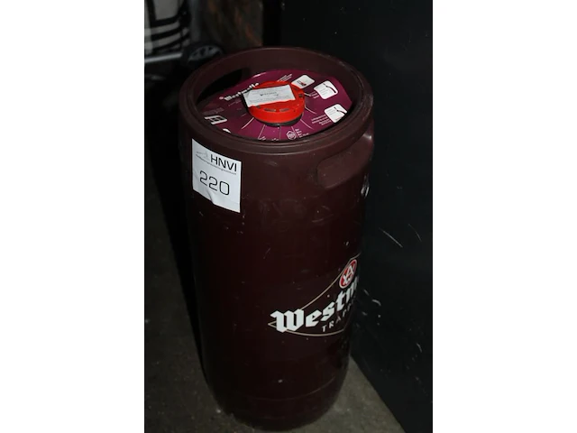 20 liter fust westmalle dubbel. tht 5-3-25. - afbeelding 2 van  2