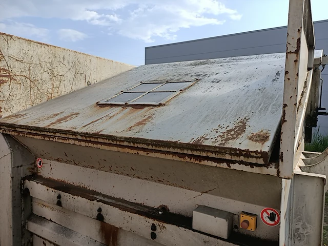 20 m3 haakarm afzet perscontainer, husmann, spb20 sel-e, wit, 2007 - afbeelding 4 van  12
