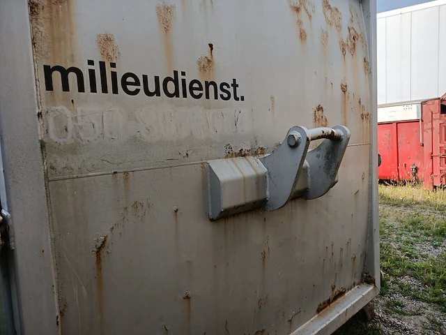 20 m3 haakarm afzet perscontainer, husmann, spb20 sel-e, wit, 2007 - afbeelding 8 van  12