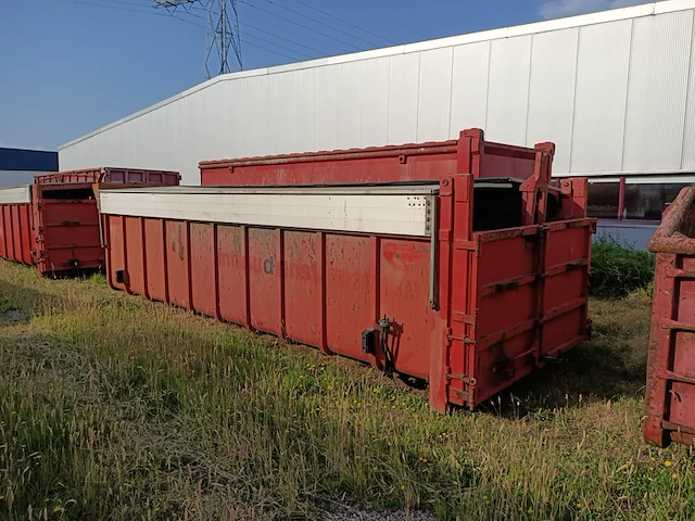 20 m3 haakarm afzetcontainer met milieu kleppen, 2015 - afbeelding 3 van  10