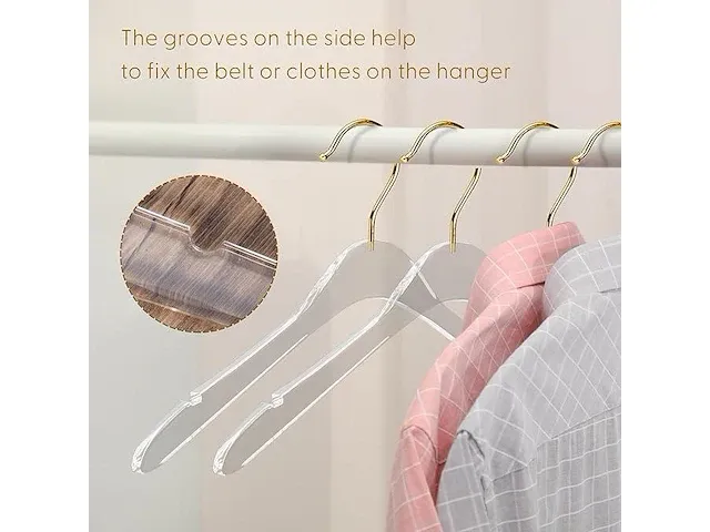 20-pack acrylic kleerhangers - afbeelding 3 van  4