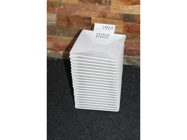 20 schotels met afmeting 15 x 15 cm. - afbeelding 2 van  2