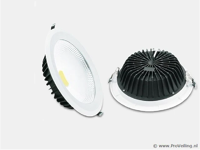 20 x led inbouwspot – 30w – 3000k warm wit – cob – rond – 2700 lm – ø300 mm – ip20 - afbeelding 2 van  4