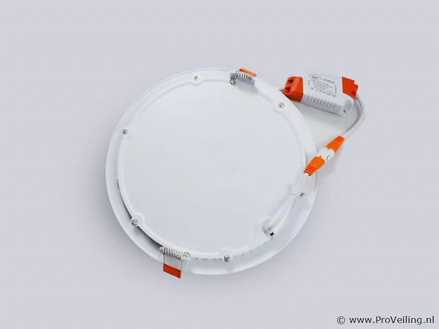 20 x led-paneel – inbouw rond – 18w – 6500k – koud wit - afbeelding 2 van  4