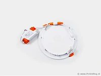 20 x led-paneel – rond inbouw – 12w – 6500k – koud wit - afbeelding 2 van  4