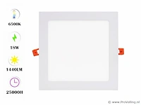 20 x led-paneel – vierkant inbouw – 18w – 6500k – koud wit - afbeelding 1 van  4