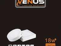 20 x led-paneel – vierkante opbouwmontage – 18w – 6500k – koud wit - afbeelding 3 van  4