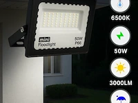 20 x led schijnwerper 50w mini – 6500k koud wit – ip65 – 4000 lm – smd - afbeelding 1 van  5