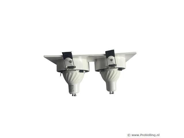 20 x orientab inbouwspot(ep-2) – gu10 – wit/zwart – verstelbare binnenring - afbeelding 2 van  4