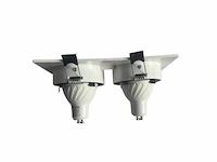 20 x orientab inbouwspot(ep-2) – gu10 – wit/zwart – verstelbare binnenring - afbeelding 2 van  4