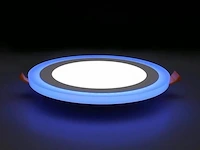20 x tweekleurig led-paneel – blauw/wit – 24w (18w + 6w) – aan/uit – binnen – smd – 245 mm - afbeelding 1 van  5