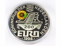 200 euro g+ 'london'(155,5 gr zilver, 2 gr goud) - afbeelding 2 van  5