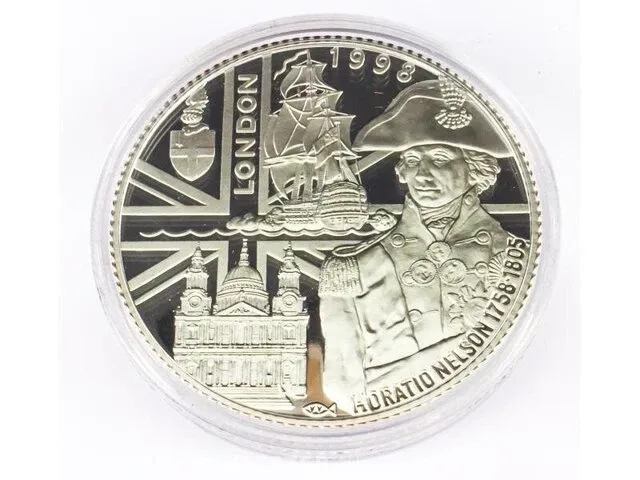 200 euro g+ 'london'(155,5 gr zilver, 2 gr goud) - afbeelding 3 van  5