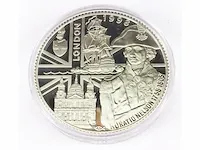 200 euro g+ 'london'(155,5 gr zilver, 2 gr goud) - afbeelding 3 van  5