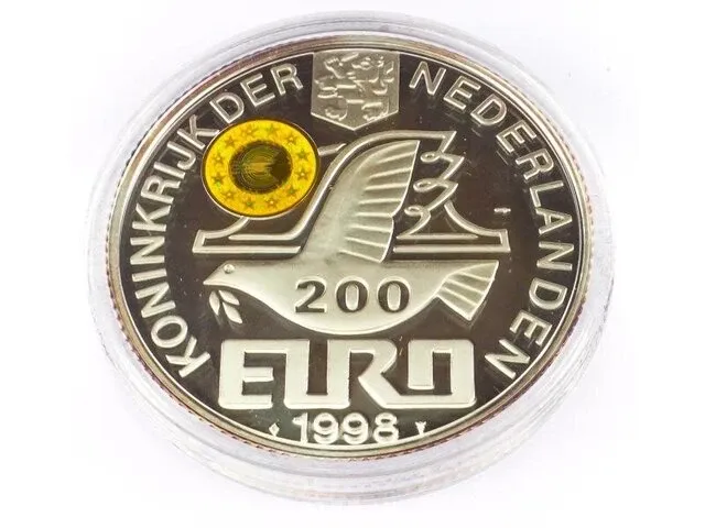 200 euro g+ 'wien' (155,5 gr zilver, 2 gr goud) - afbeelding 2 van  5