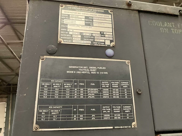 200 fermont division mep814a stroomgenerator - afbeelding 9 van  9