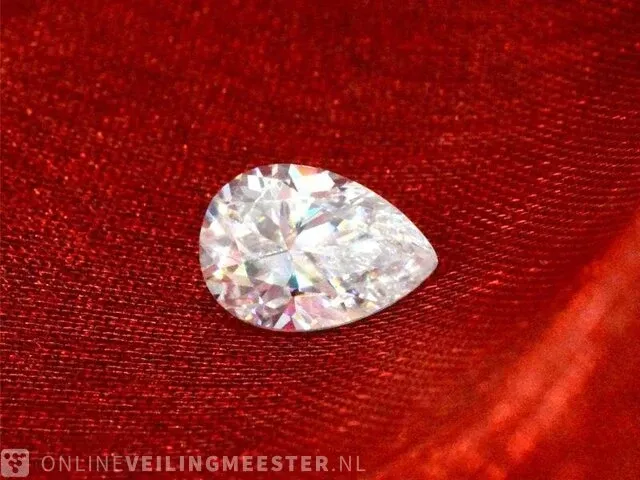 2.00 karaat peer vorm briljant (gecertificeerd) - afbeelding 3 van  5